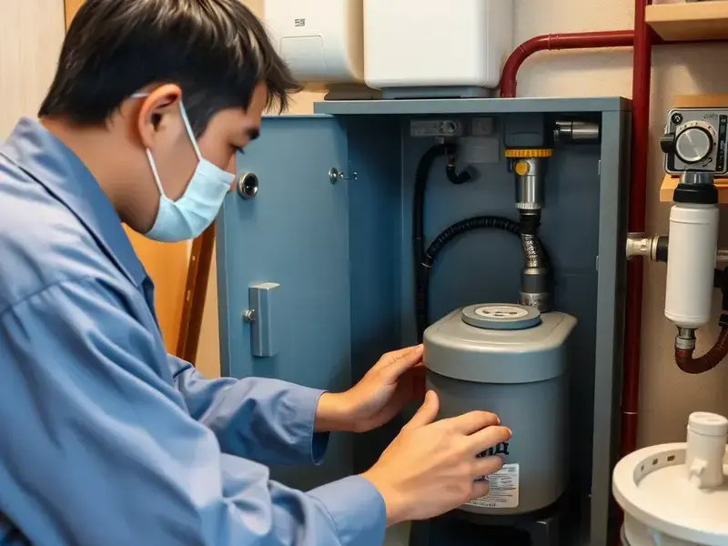 ECOAXIS GLOBAL LIMITED の家庭用ポンプ修理の様子